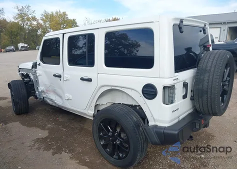 2021 Jeep Wrangler 4Xe Unlimited Sahara 4X4 z USA, uszkodzony, nr VIN 1C4JJXP61MW804833